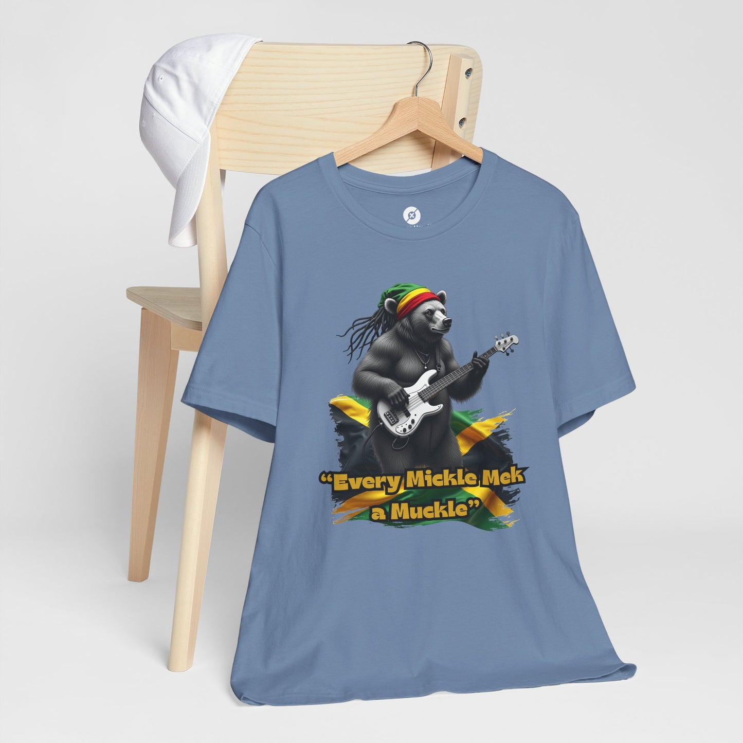 Reggae Panda T-Shirt - "Every Mickle Mek a Muckle" - Unisex Jersey Tee