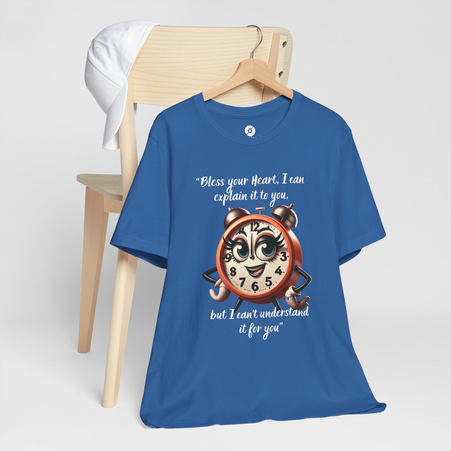 Quirky Clock Graphic Tee - "Bless Your Heart" Quote