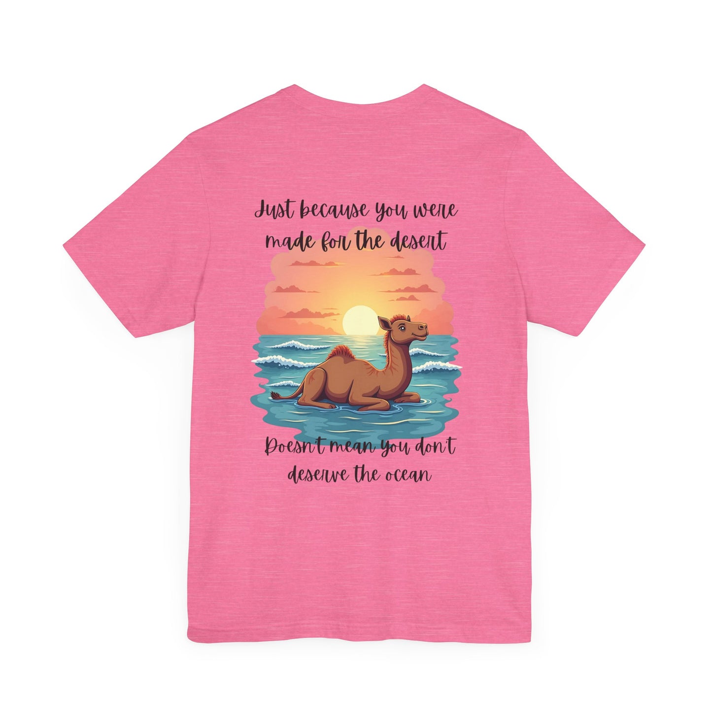 Desert Meets Ocean Tee - Inspirational Camel Graphic Shirt