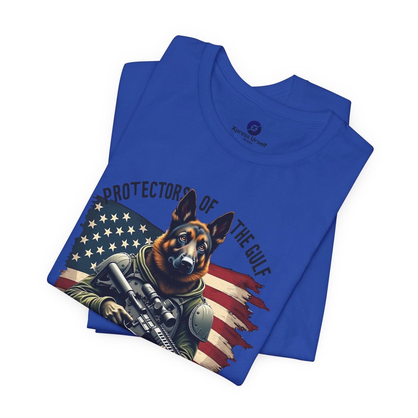 Patriotic Graphic Tee - Protectors of the Gulf