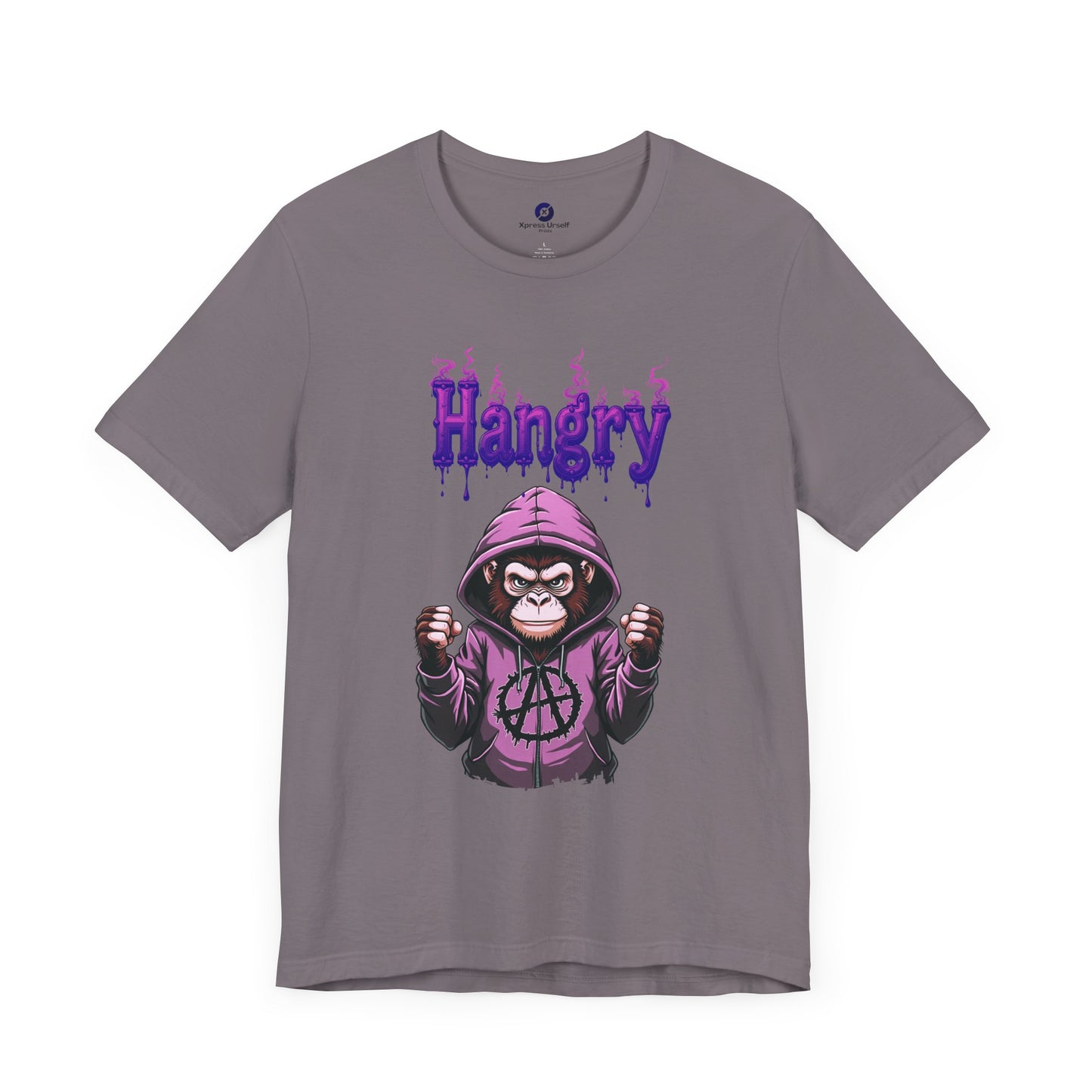 Hangry Gorilla Unisex Jersey Tee - Fun Graphic T-Shirt for Food Lovers