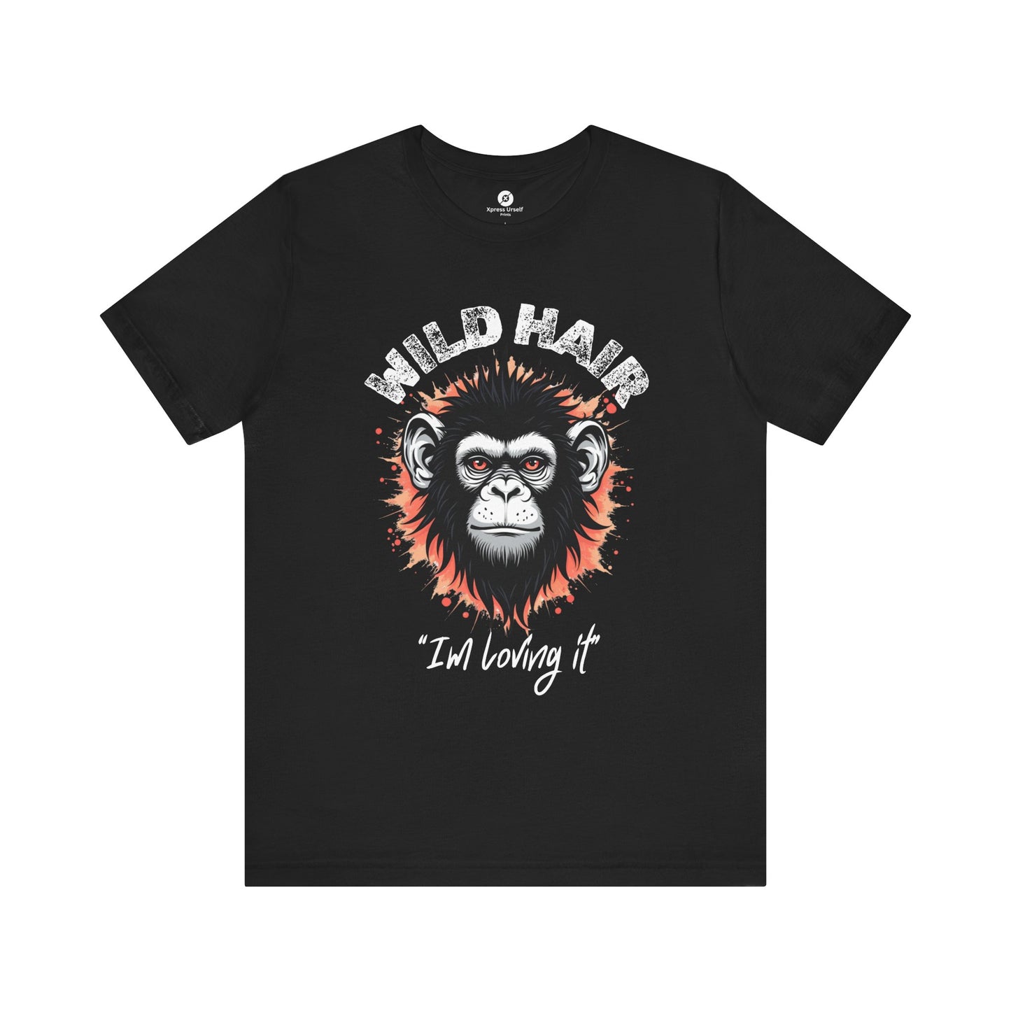 Wild Hair Gorilla Unisex Short Sleeve Tee | Fun Graphic Shirt for Casual Wear