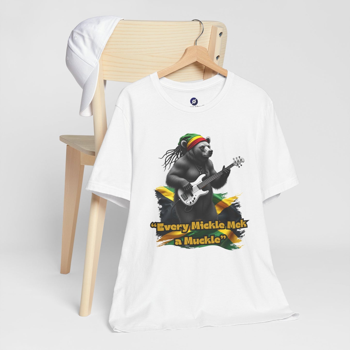 Reggae Panda T-Shirt - "Every Mickle Mek a Muckle" - Unisex Jersey Tee