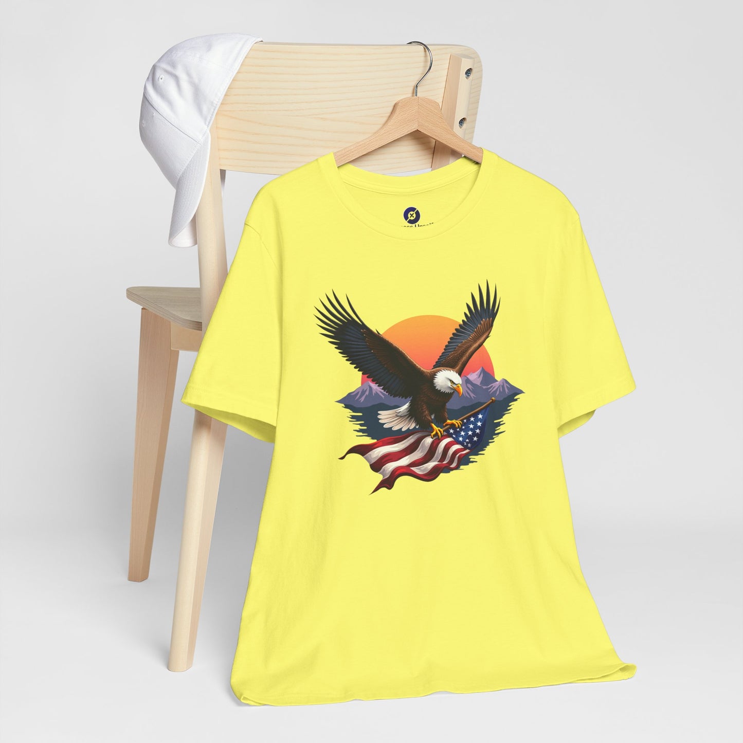 Patriotic Eagle Graphic Tee - Unisex Jersey Short Sleeve T-Shirt