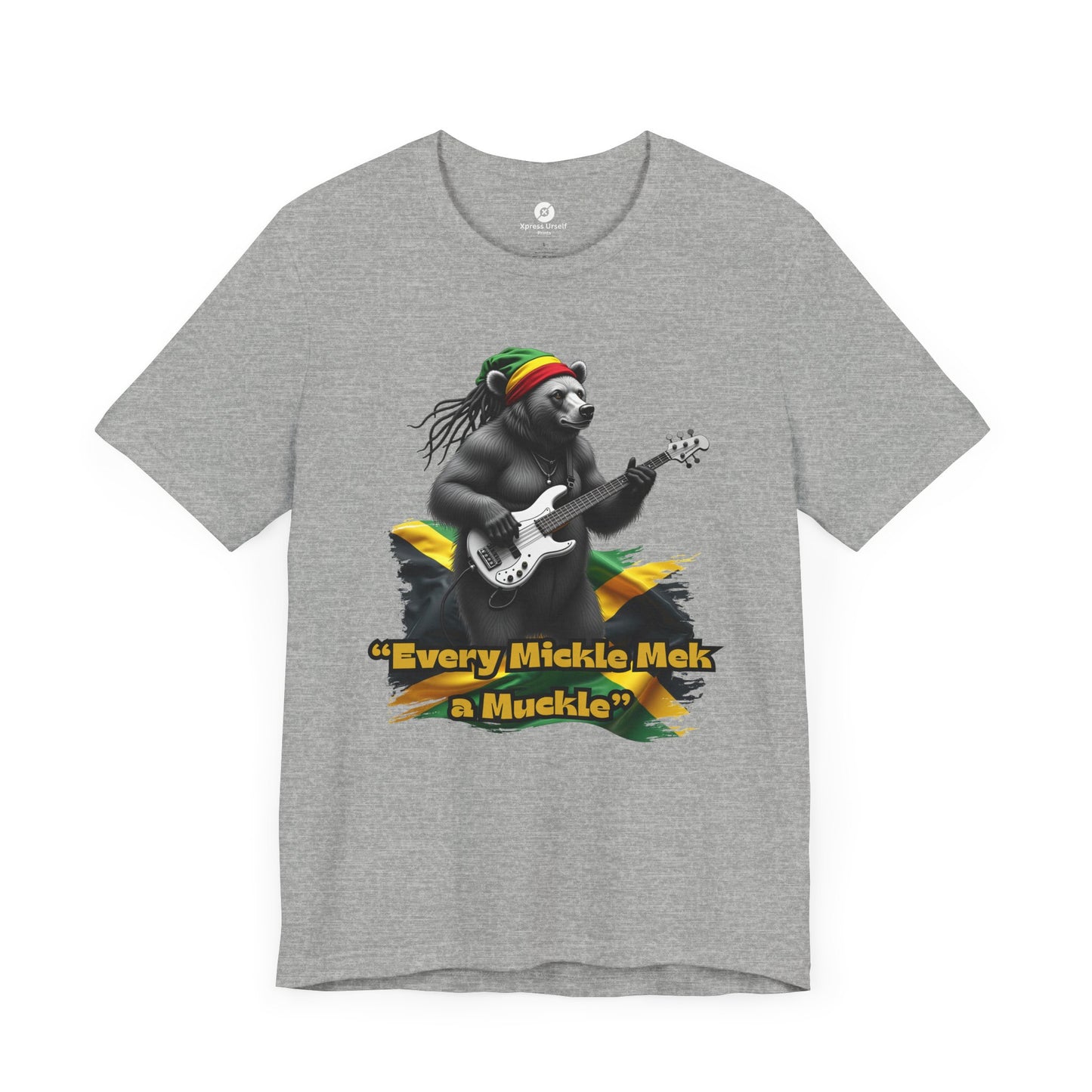 Reggae Panda T-Shirt - "Every Mickle Mek a Muckle" - Unisex Jersey Tee