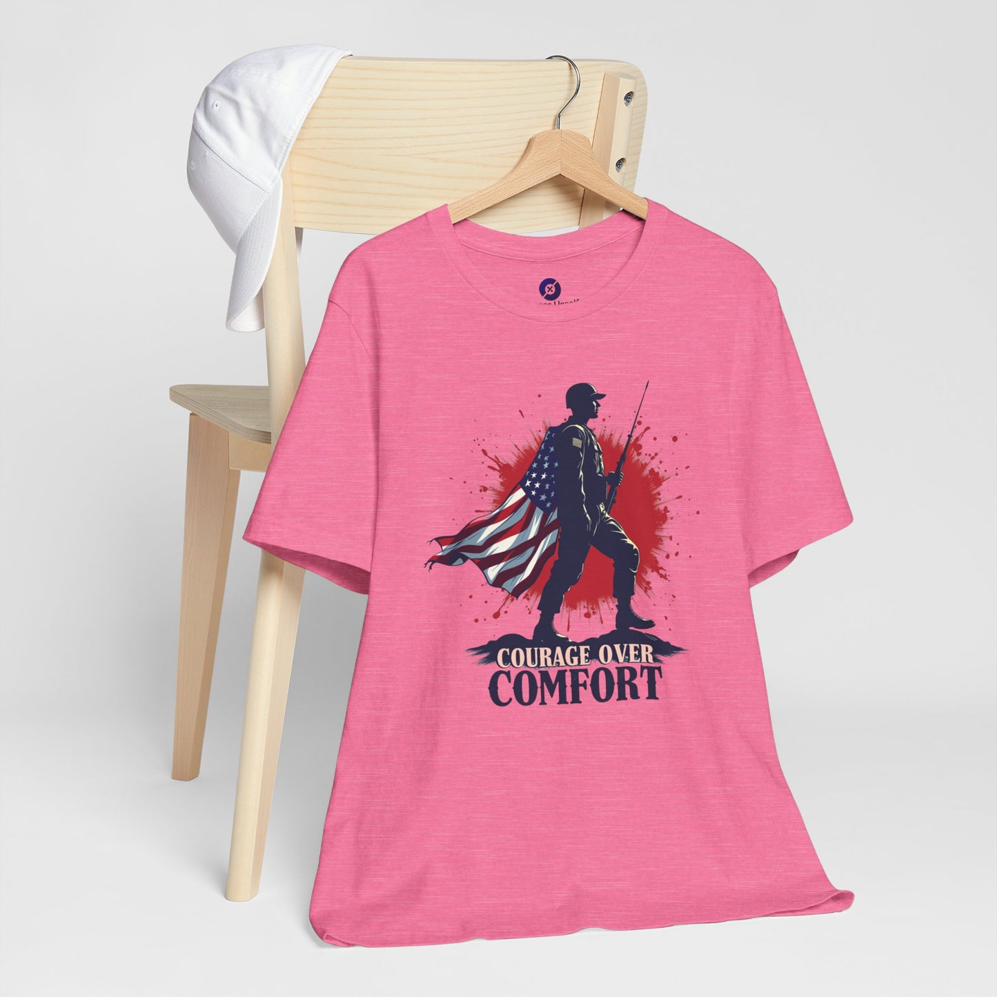 Courage Over Comfort Unisex Short Sleeve Tee - Patriotic T-Shirt
