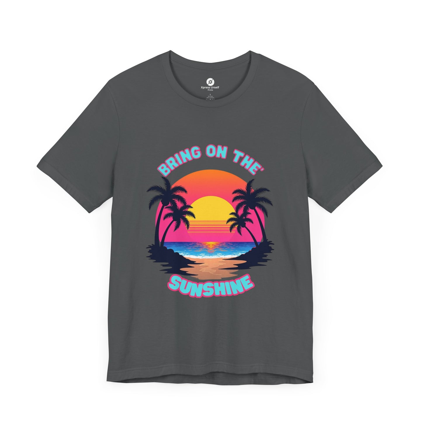 Unisex Jersey Tee - 'Bring on the Sunshine' Tropical Vibe