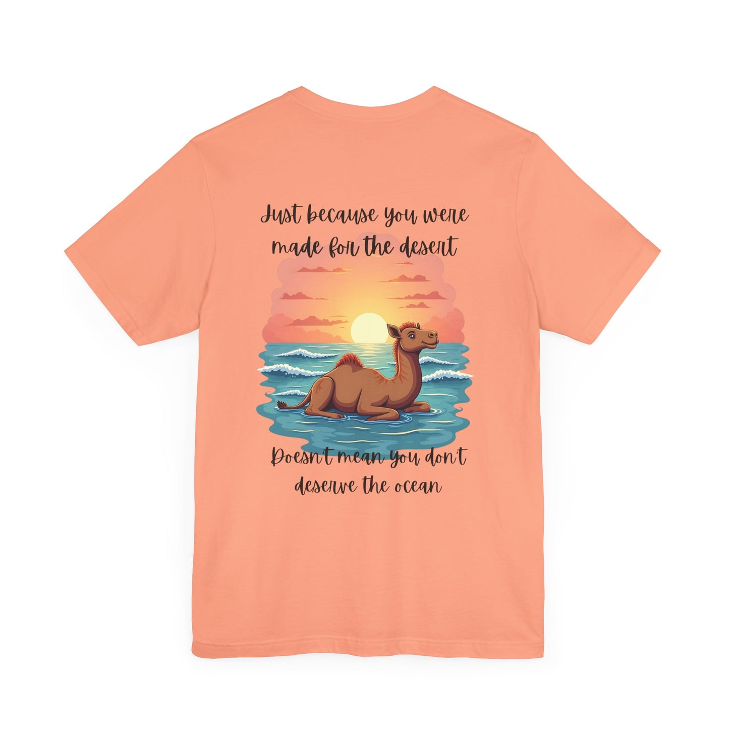 Desert Meets Ocean Tee - Inspirational Camel Graphic Shirt