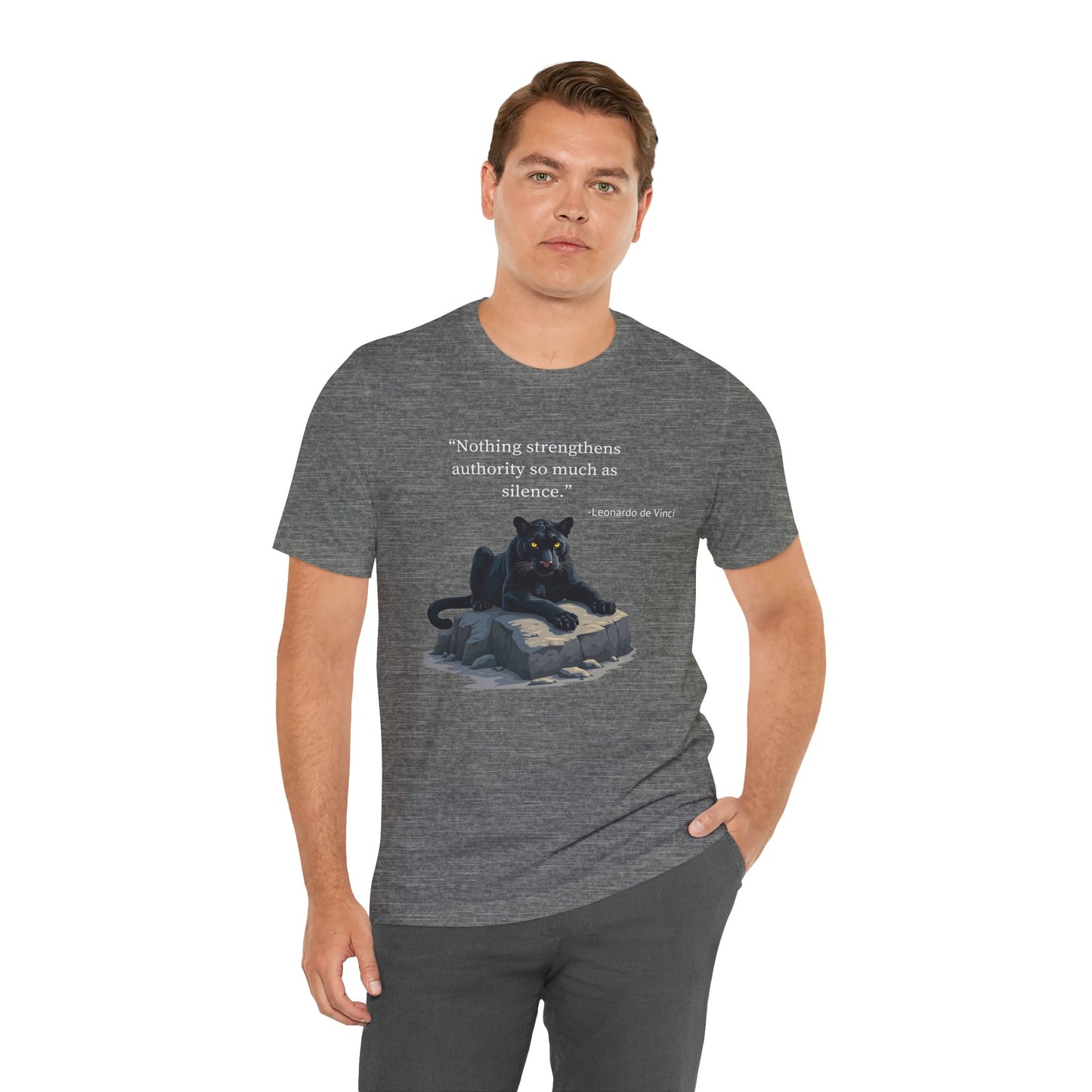 Inspirational Panther Quote Tee - Unisex Jersey Short Sleeve T-Shirt
