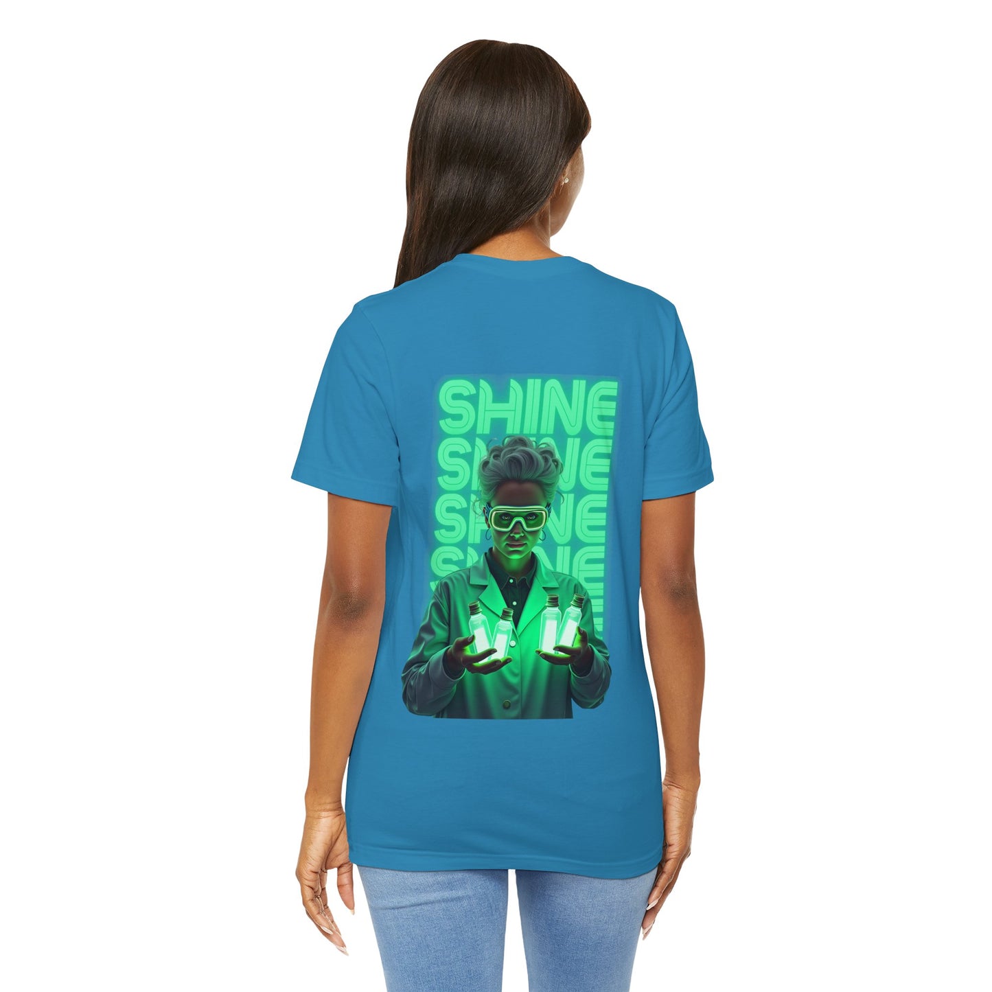 Glow Up the World Unisex Short Sleeve Tee - Bright Orange Inspirational Shirt