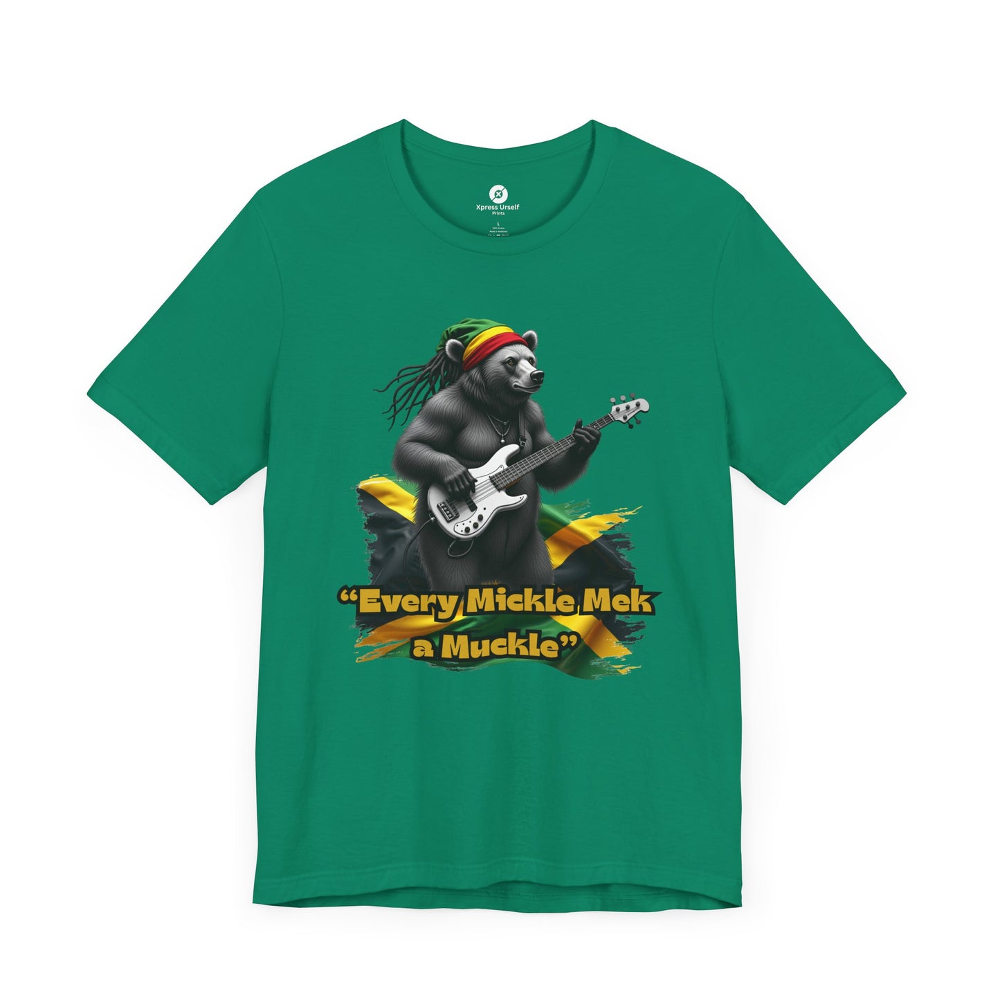 Reggae Panda T-Shirt - "Every Mickle Mek a Muckle" - Unisex Jersey Tee