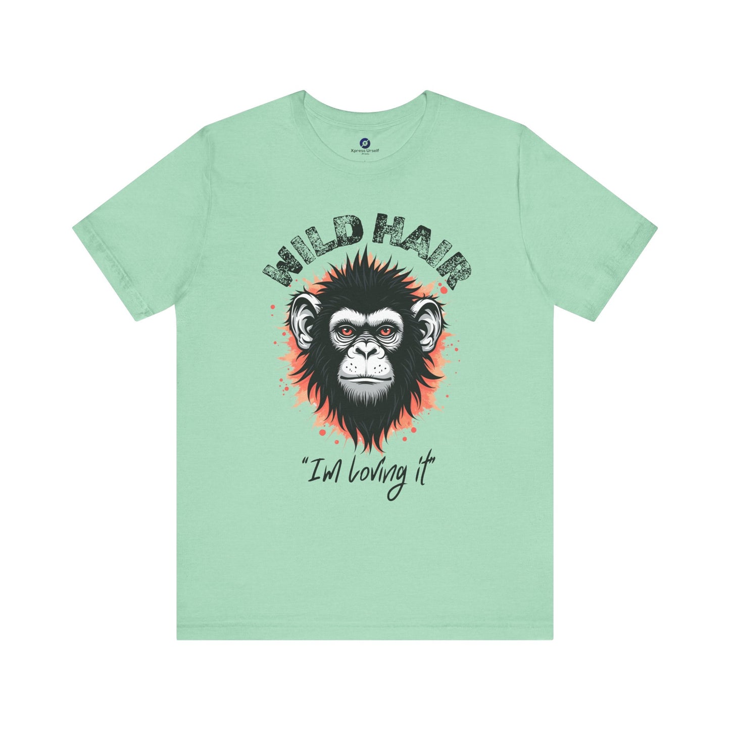 Wild Hair Gorilla Unisex Short Sleeve Tee | Fun Graphic Shirt for Casual Wear