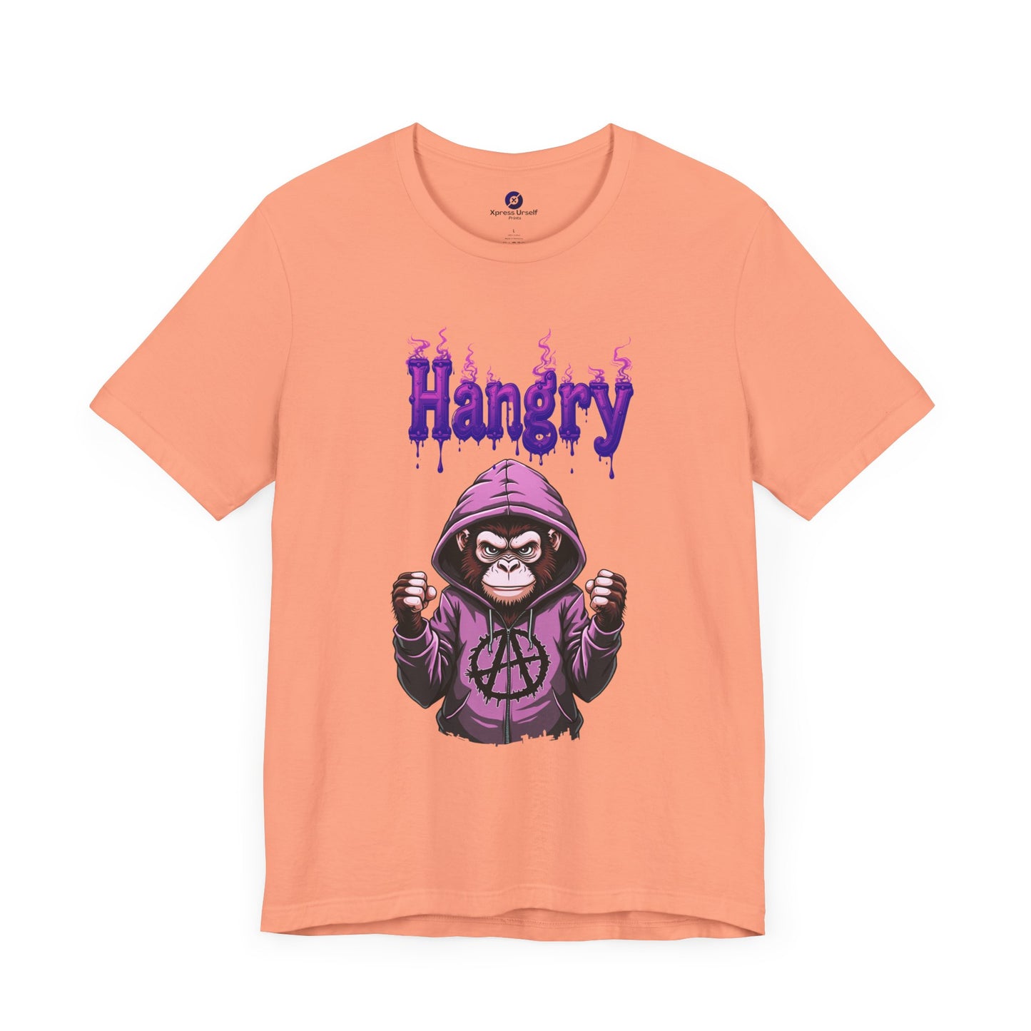 Hangry Gorilla Unisex Jersey Tee - Fun Graphic T-Shirt for Food Lovers