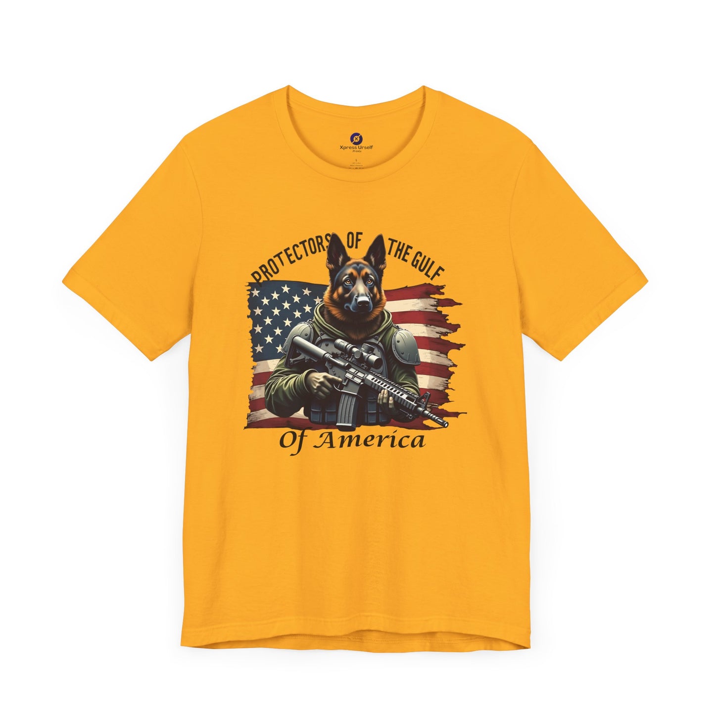 Patriotic Graphic Tee - Protectors of the Gulf