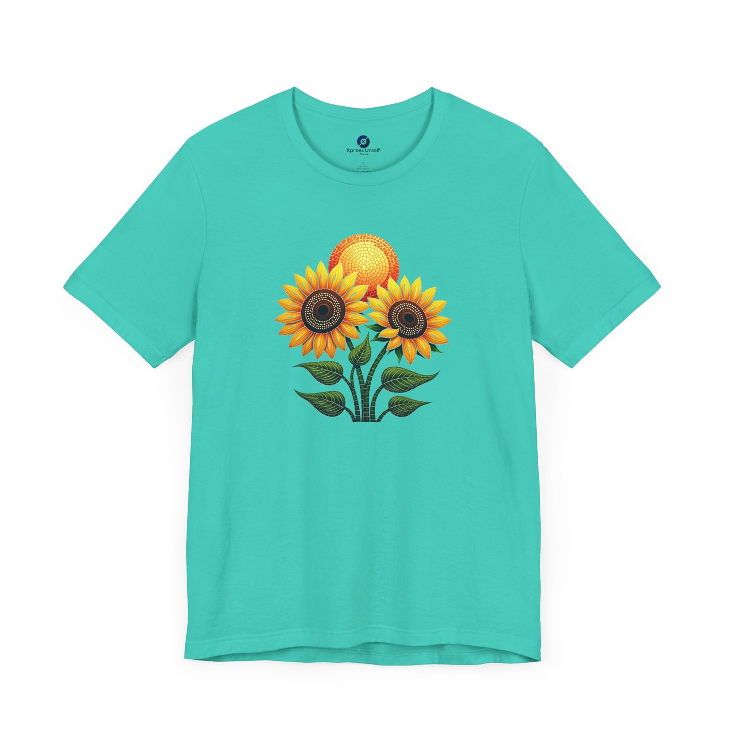Sunflower Bliss Unisex Short Sleeve Tee - Feel Good Floral Design