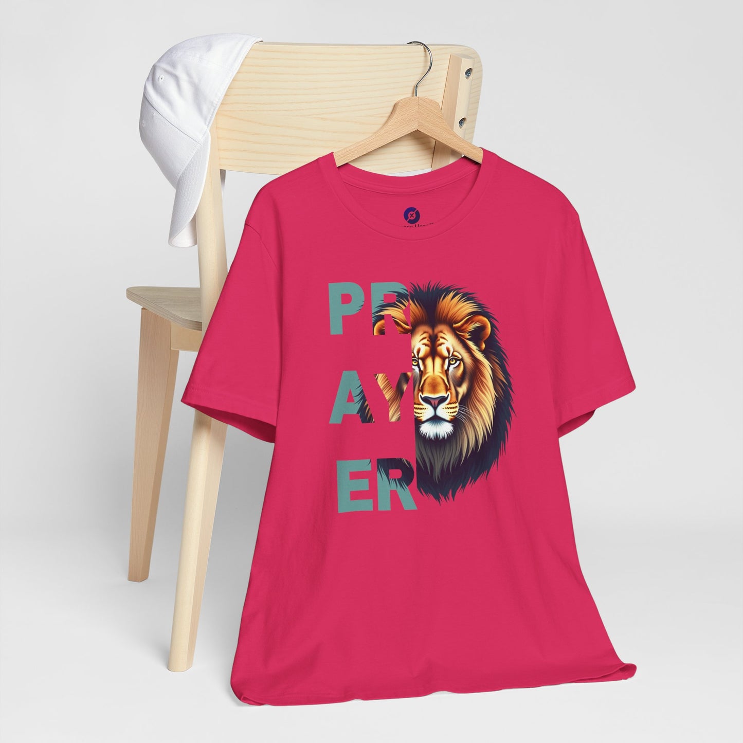 Prayer Lion Unisex Jersey Tee - Faith & Strength Shirt
