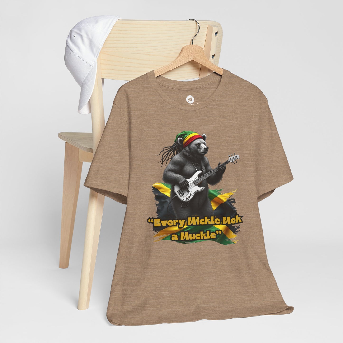 Reggae Panda T-Shirt - "Every Mickle Mek a Muckle" - Unisex Jersey Tee
