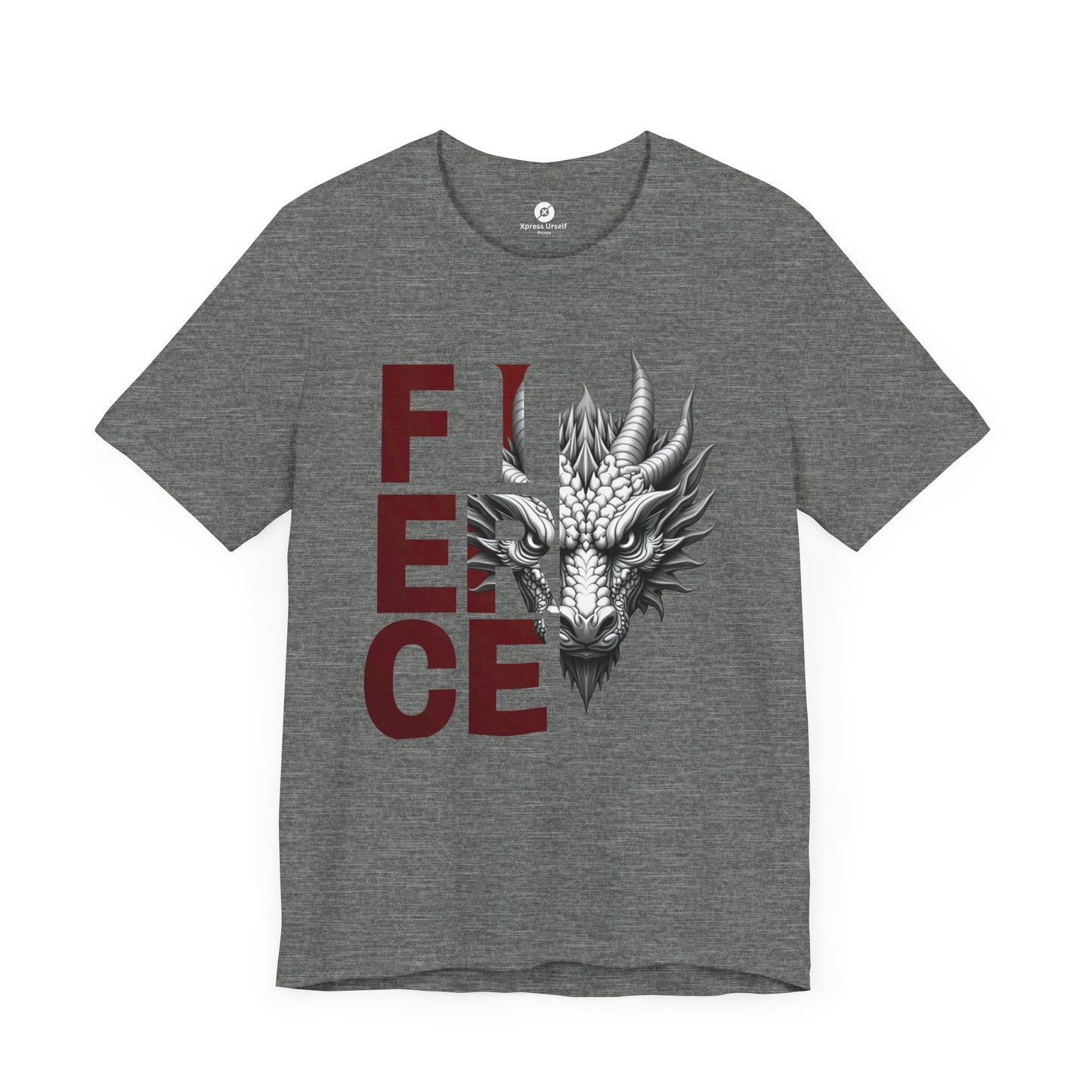 Fierce Dragon Unisex Short Sleeve Tee - Perfect for Fantasy Lovers