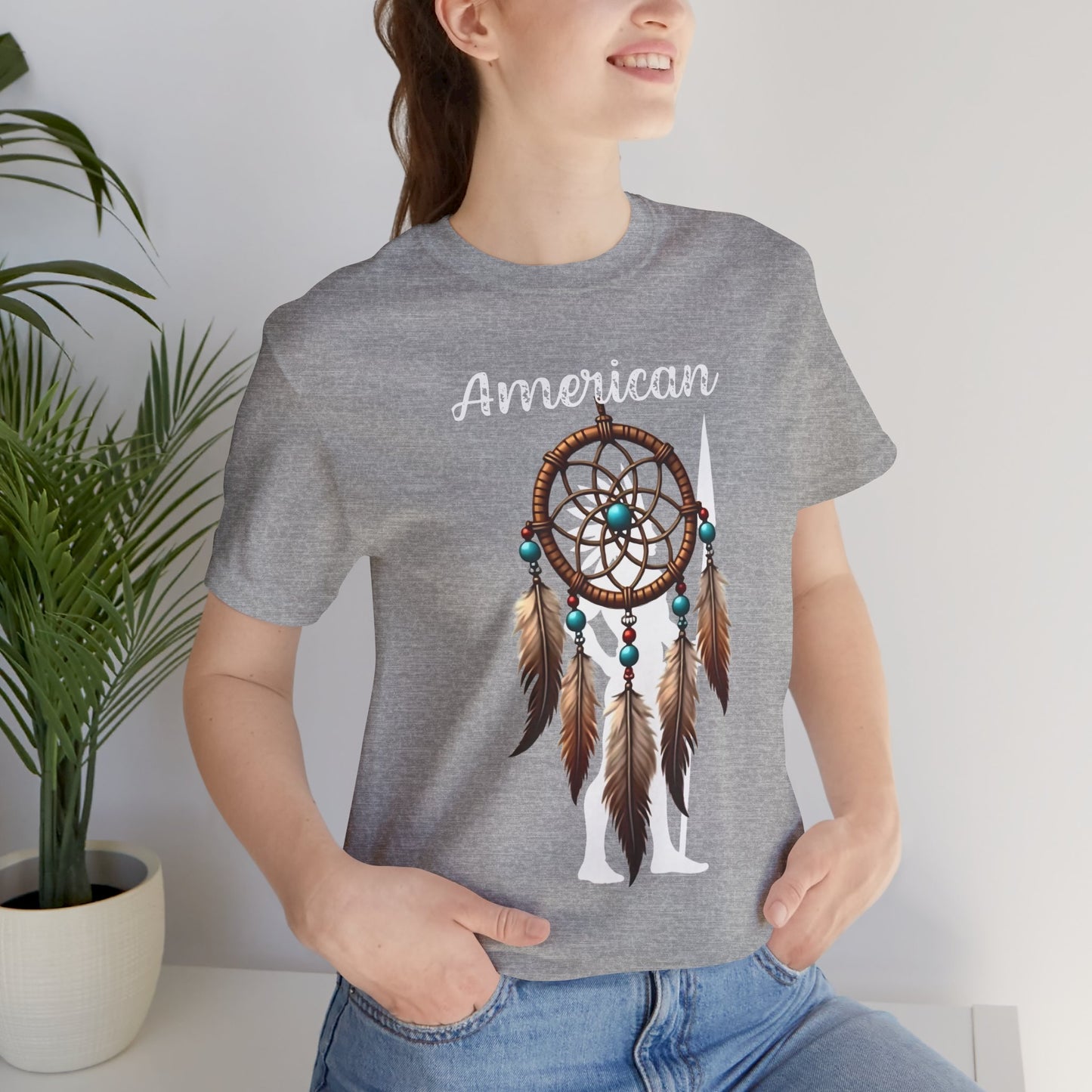 American Dream Catcher Unisex Tee - Bohemian Style Short Sleeve Shirt