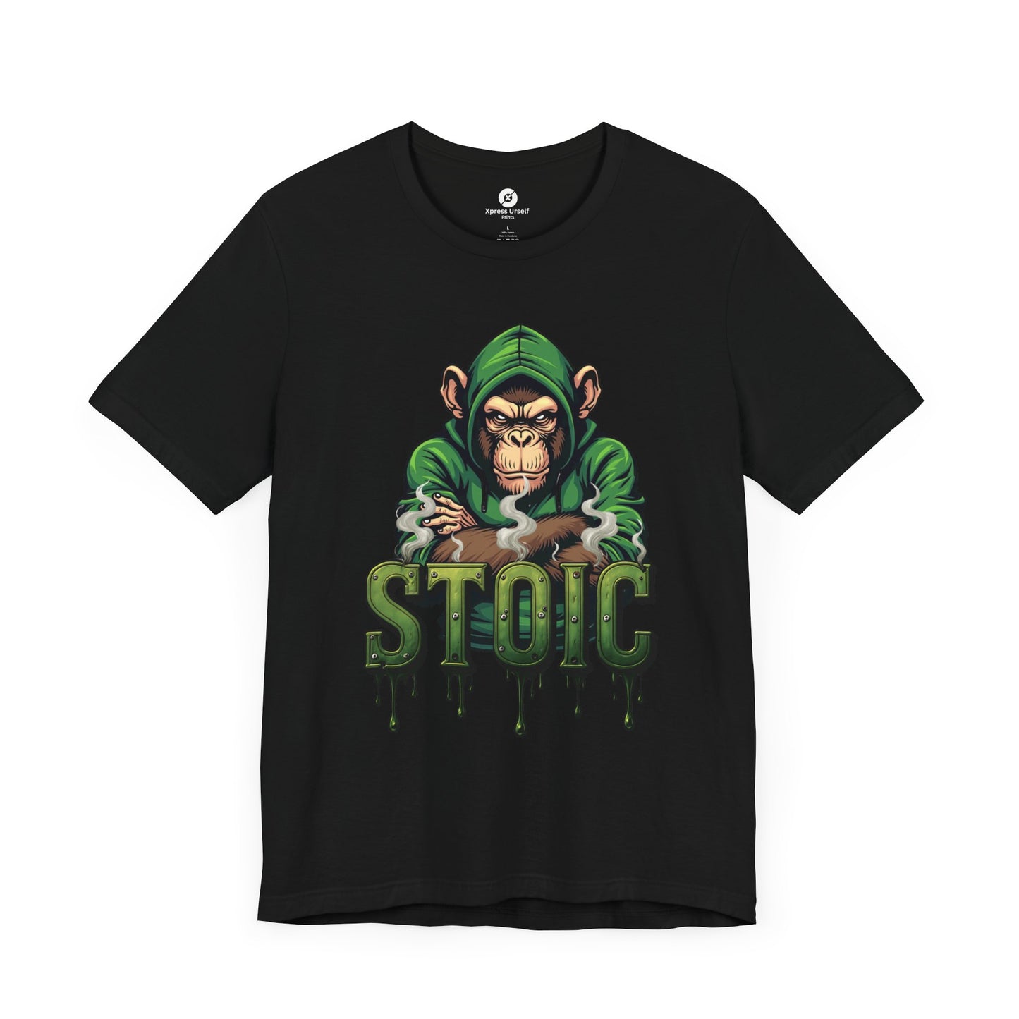 Stoic Monkey Unisex Tee - Fun Graphic Short Sleeve Shirt