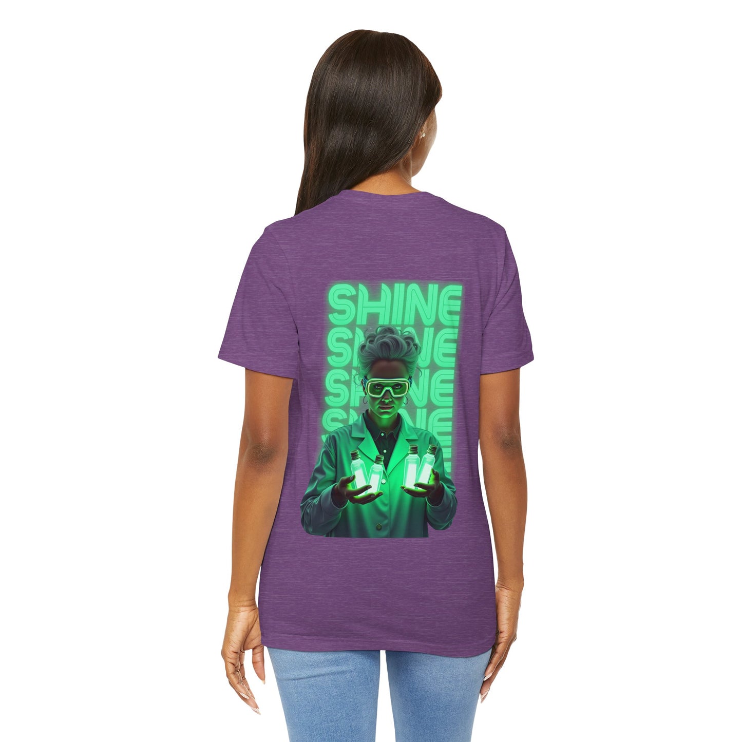 Glow Up the World Unisex Short Sleeve Tee - Bright Orange Inspirational Shirt