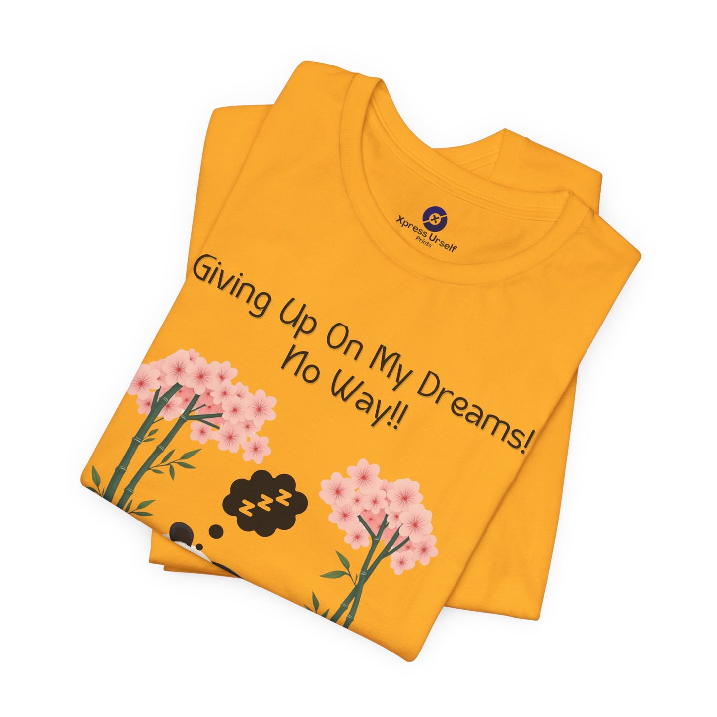 Panda Dreams Short Sleeve Tee - Inspirational Fun Graphic Tee