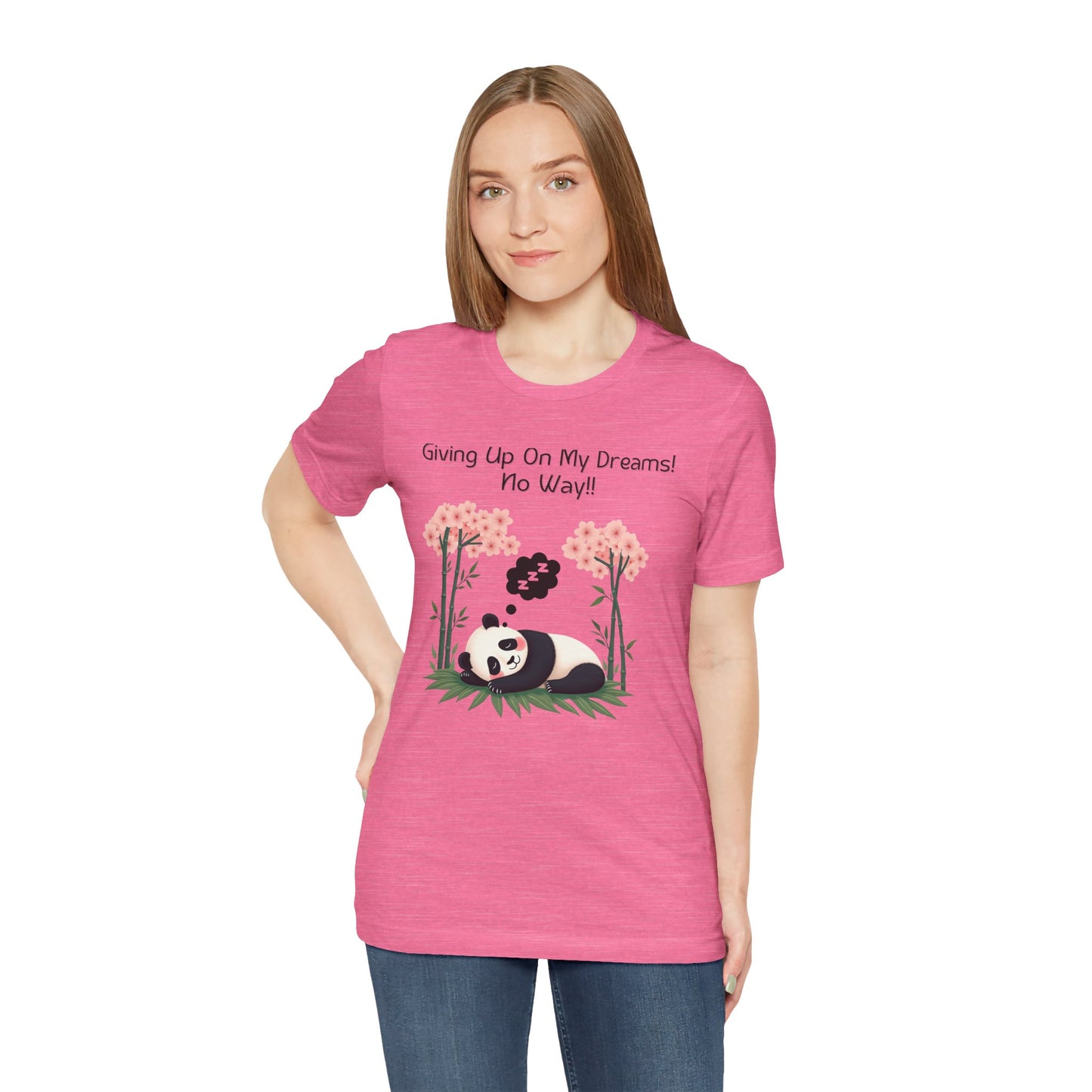 Panda Dreams Short Sleeve Tee - Inspirational Fun Graphic Tee