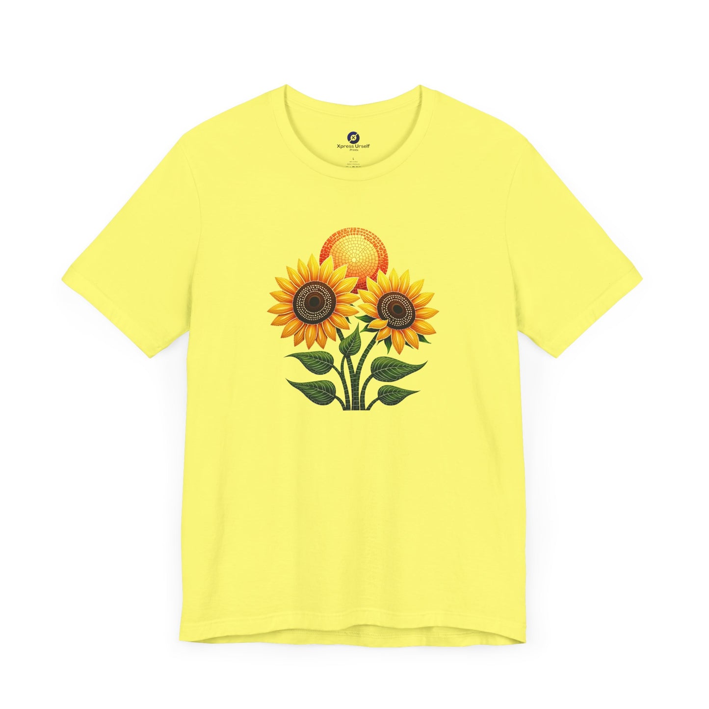 Sunflower Bliss Unisex Short Sleeve Tee - Feel Good Floral Design