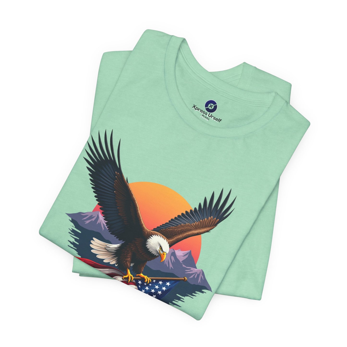 Patriotic Eagle Graphic Tee - Unisex Jersey Short Sleeve T-Shirt