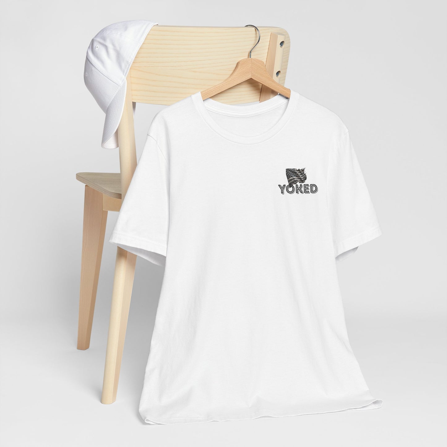 Work Hard Stay Yoked Tee, Motivational T-Shirt, Gift for Fitness Lovers, Unisex Casual Wear, Father's Day Gift, Gym Apparel