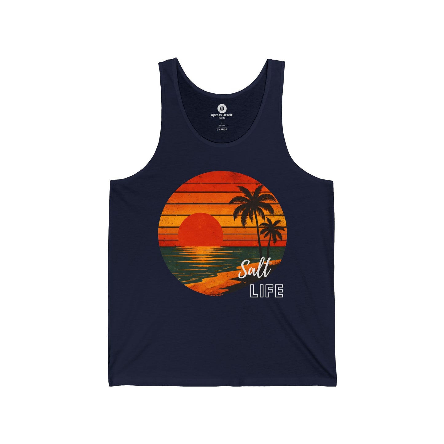 Sunset Beach Vibes Tank | Perfect for Summer, Vacation Attire, Gift for Beach Lovers, Retro Style, Pool Days