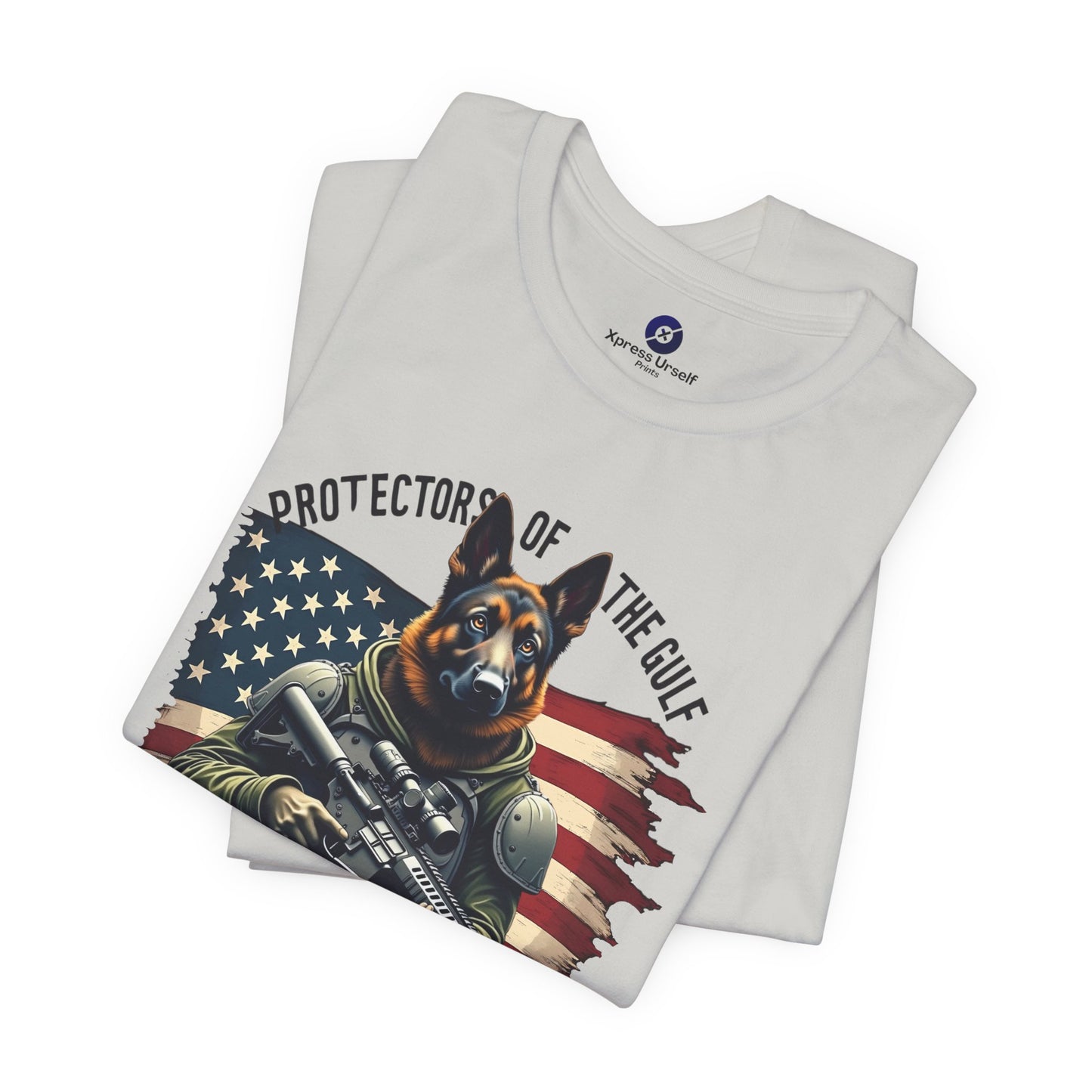 Patriotic Graphic Tee - Protectors of the Gulf