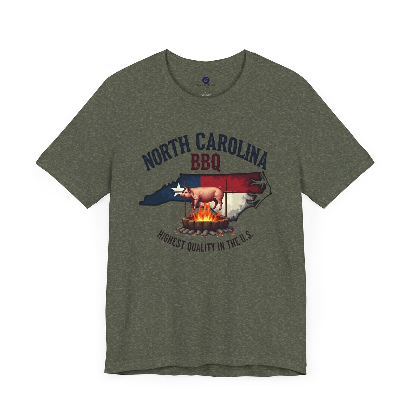 North Carolina BBQ Unisex Short Sleeve Tee - Perfect for BBQ Lovers