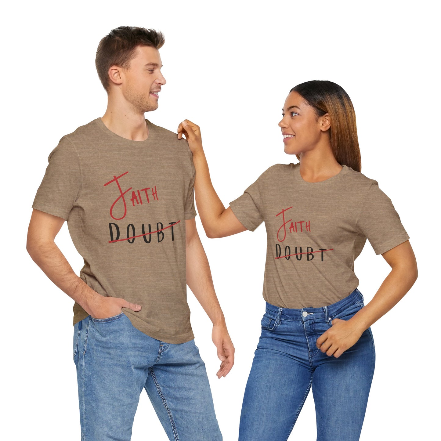 Faith Over Doubt Unisex Jersey Tee