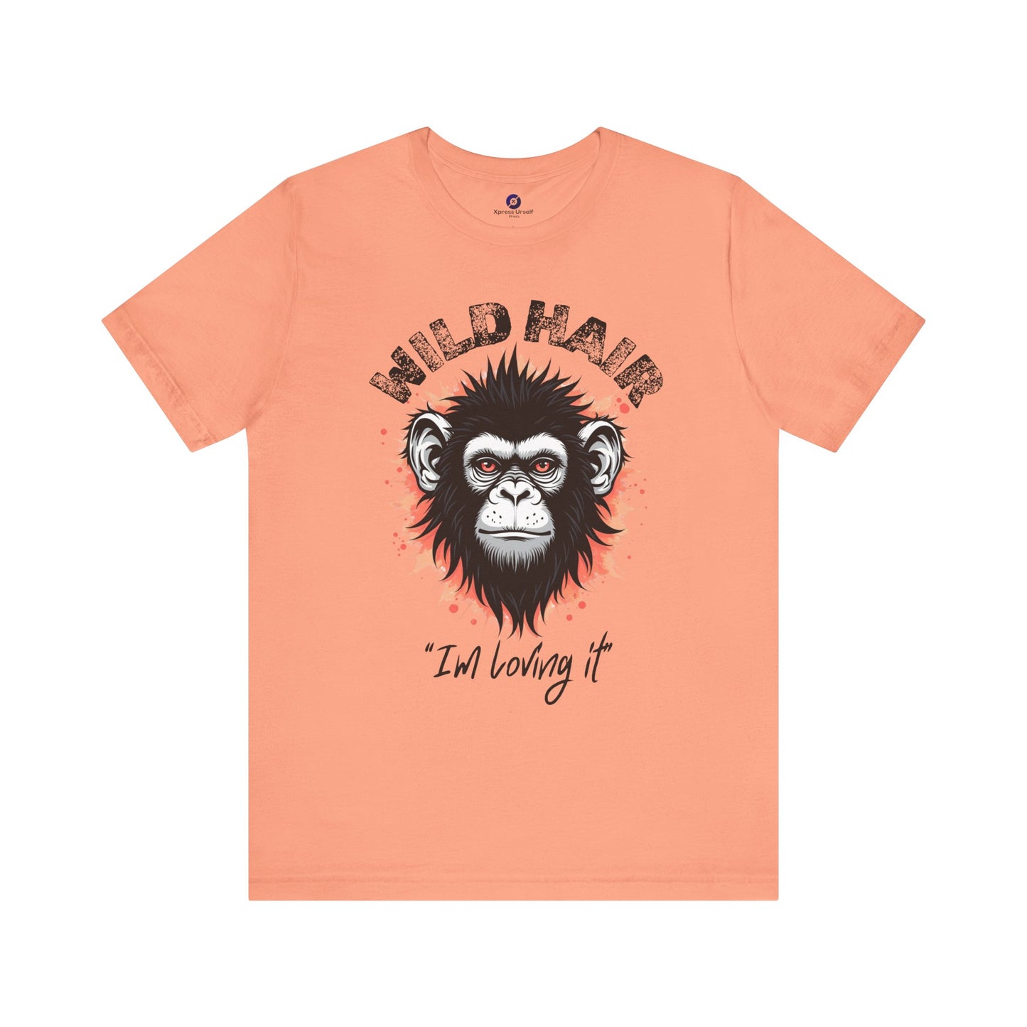 Wild Hair Gorilla Unisex Short Sleeve Tee | Fun Graphic Shirt for Casual Wear