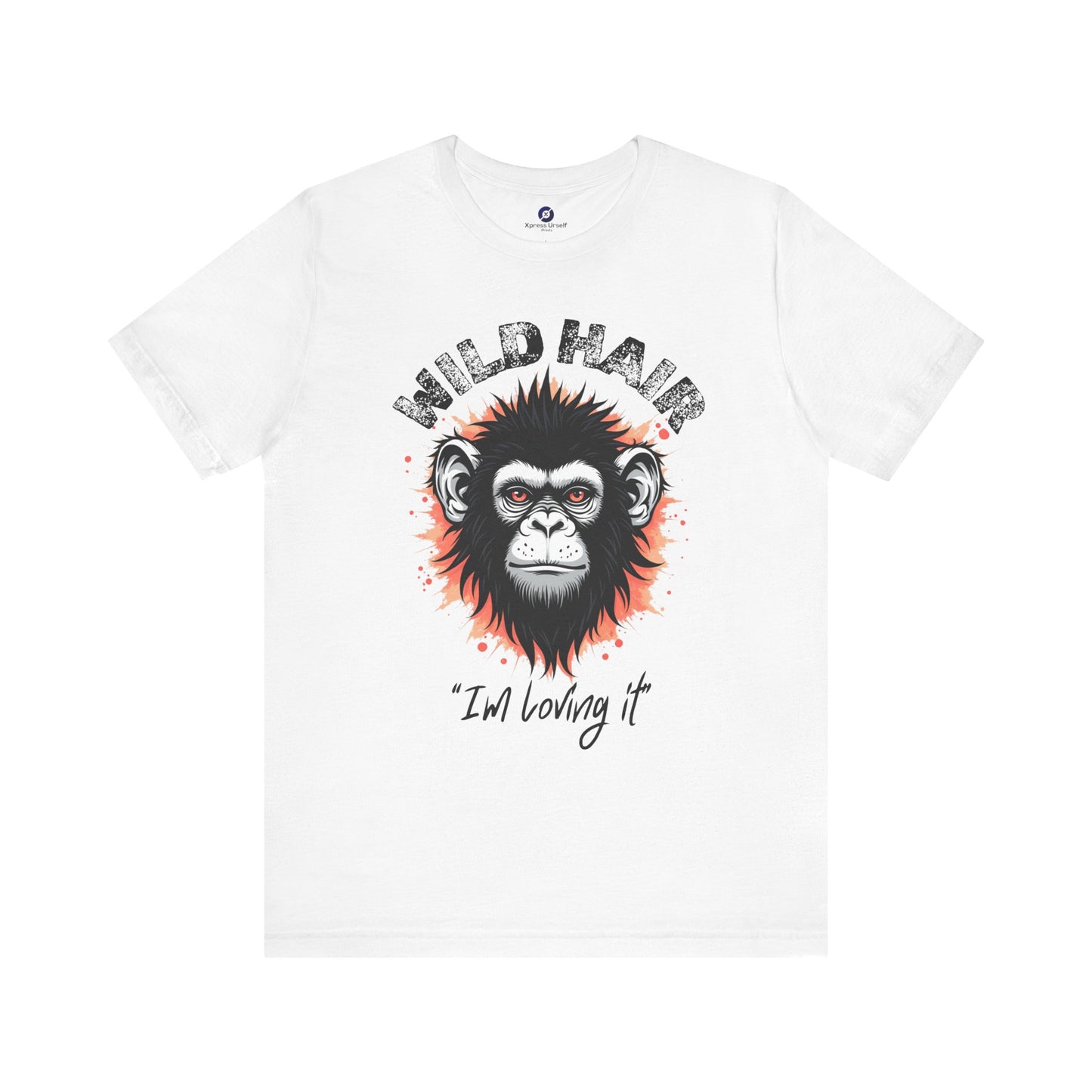 Wild Hair Gorilla Unisex Short Sleeve Tee | Fun Graphic Shirt for Casual Wear