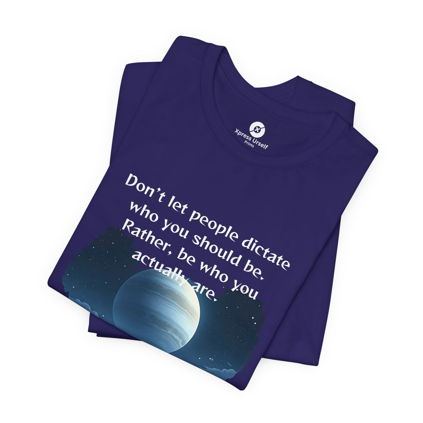 Inspirational Pluto Graphic Tee - Be Who You Are