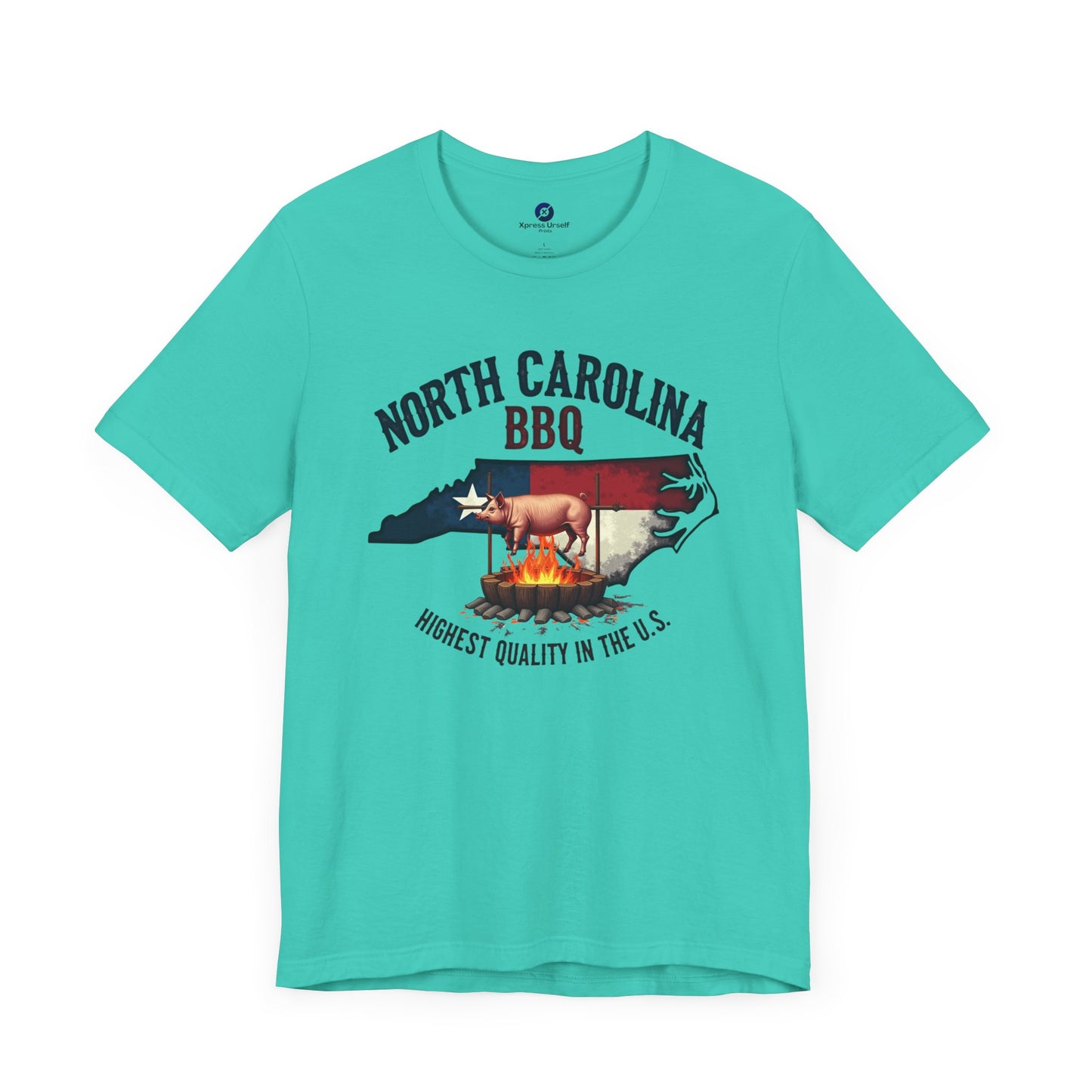 North Carolina BBQ Unisex Short Sleeve Tee - Perfect for BBQ Lovers