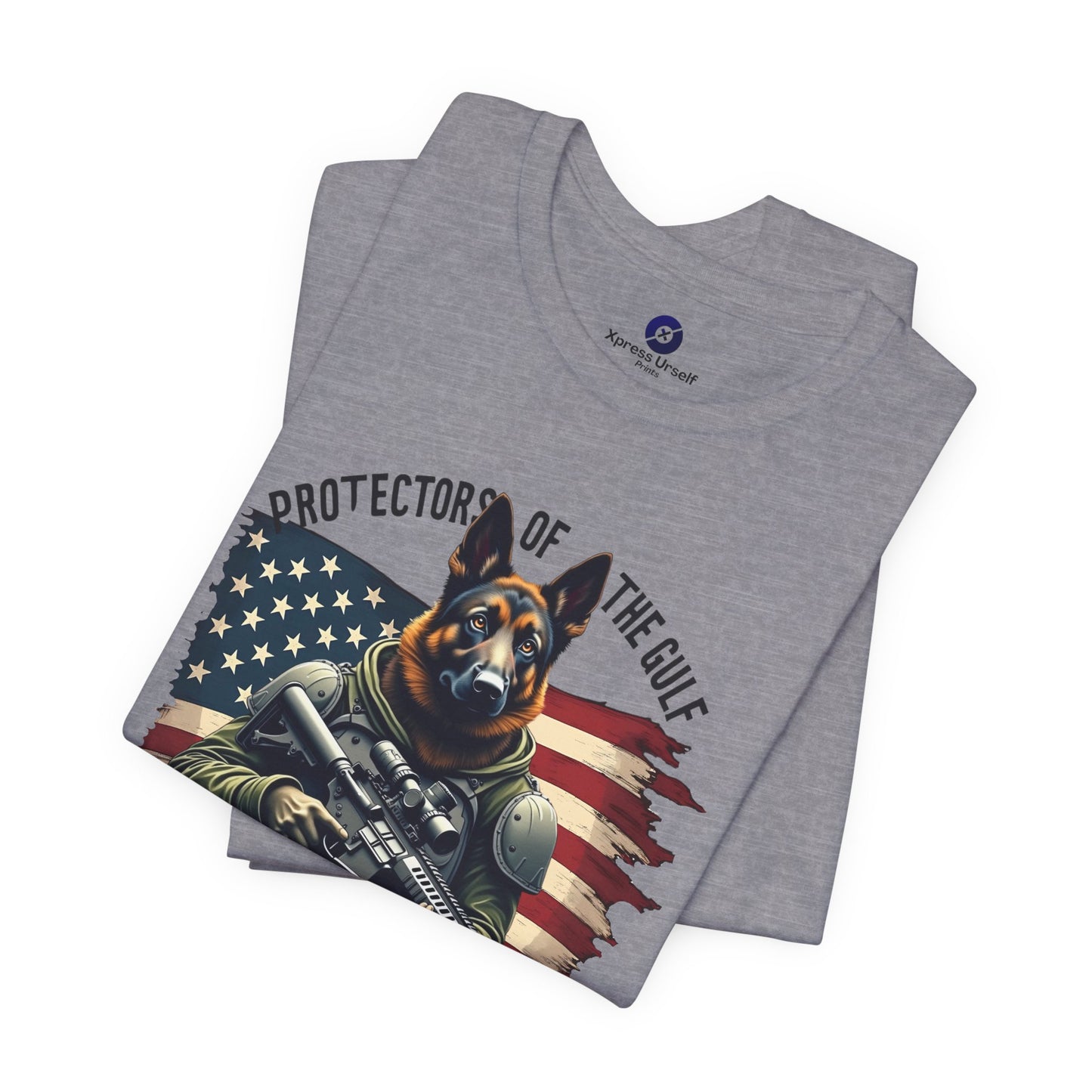 Patriotic Graphic Tee - Protectors of the Gulf