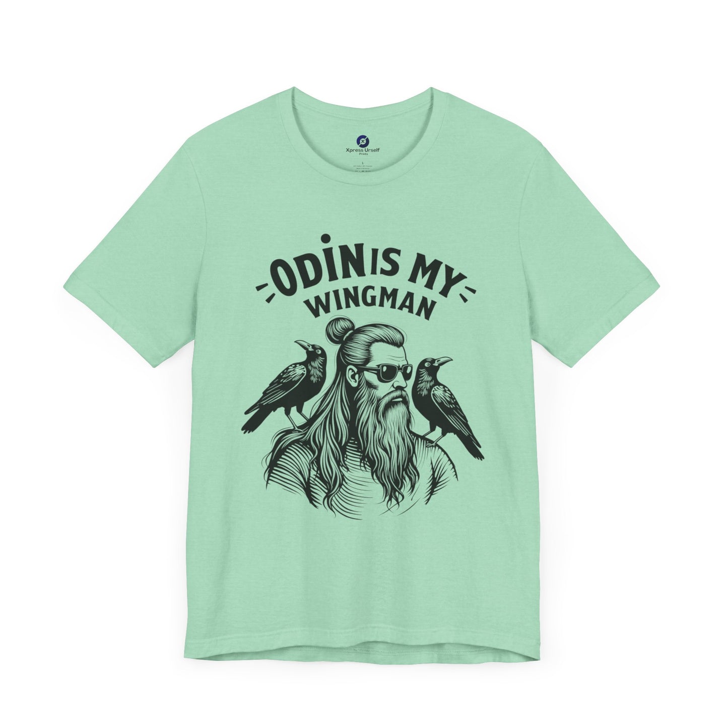 Odin's My Wingman Graphic Tee - Unisex Jersey Short Sleeve Shirt for Mythology Lovers