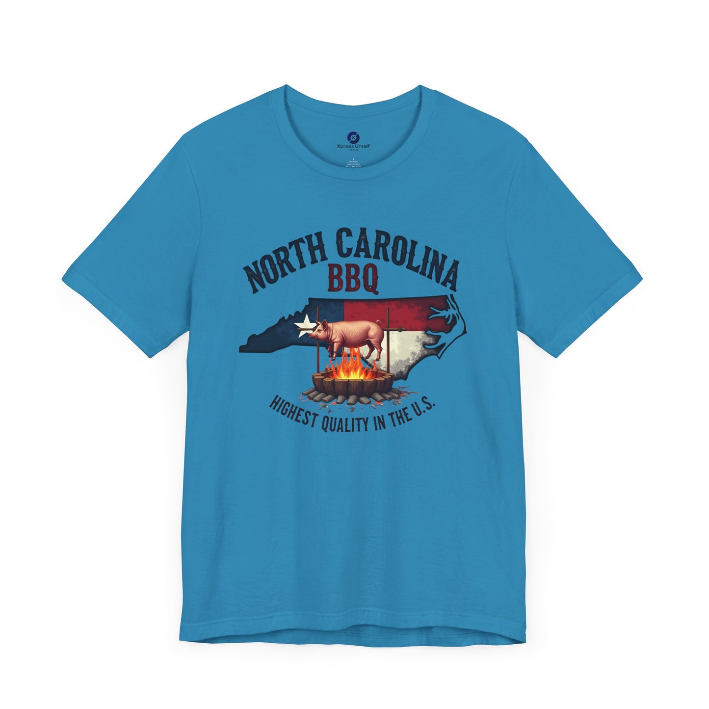 North Carolina BBQ Unisex Short Sleeve Tee - Perfect for BBQ Lovers