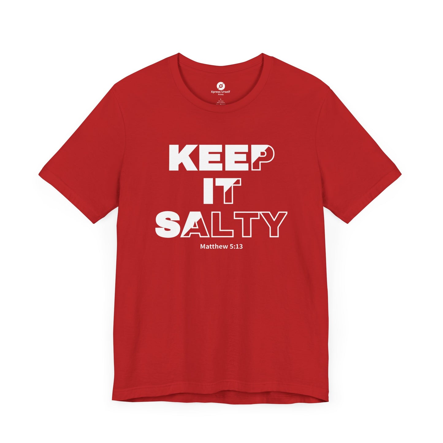 Keep It Salty Unisex Tee - Casual Christian Quote Shirt