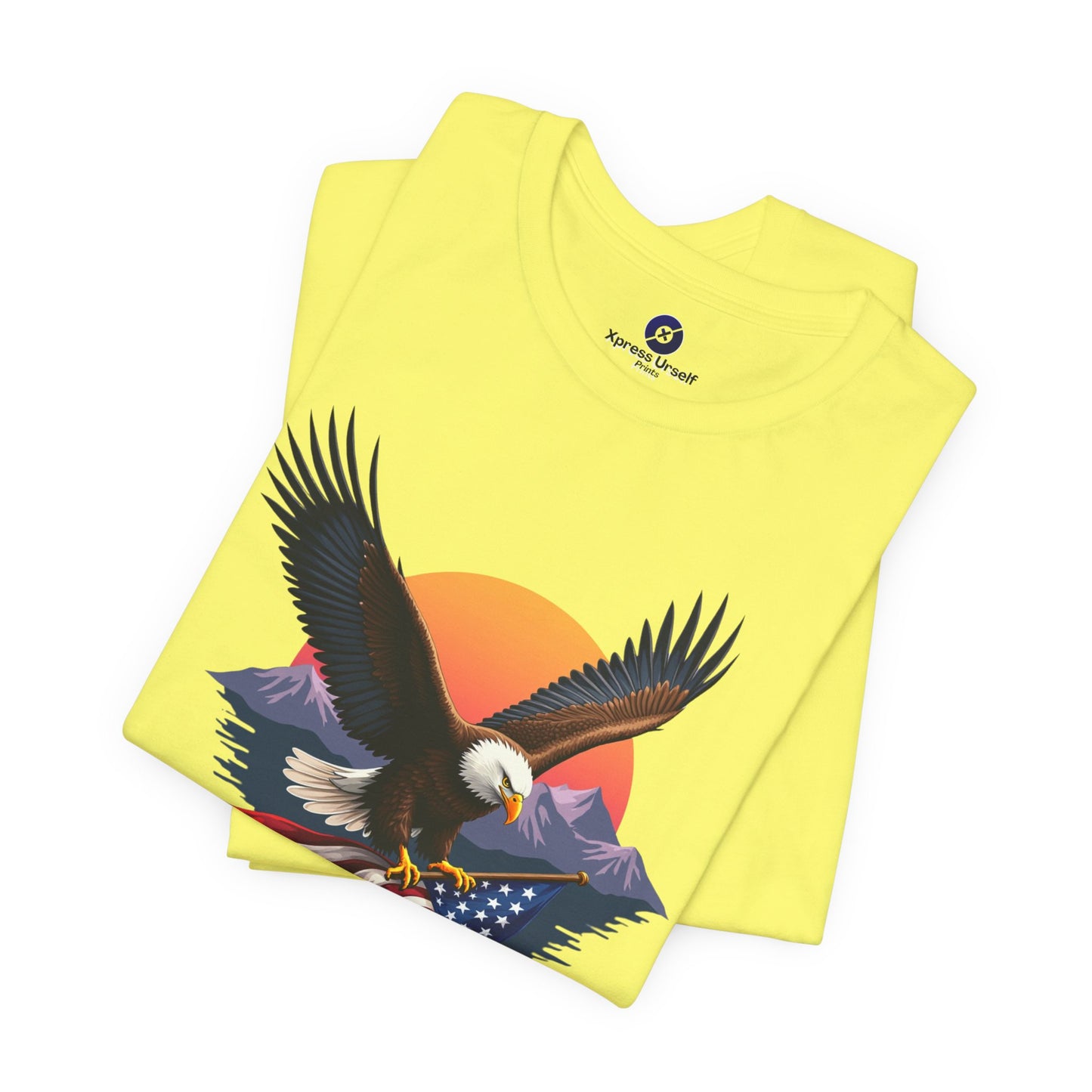 Patriotic Eagle Graphic Tee - Unisex Jersey Short Sleeve T-Shirt