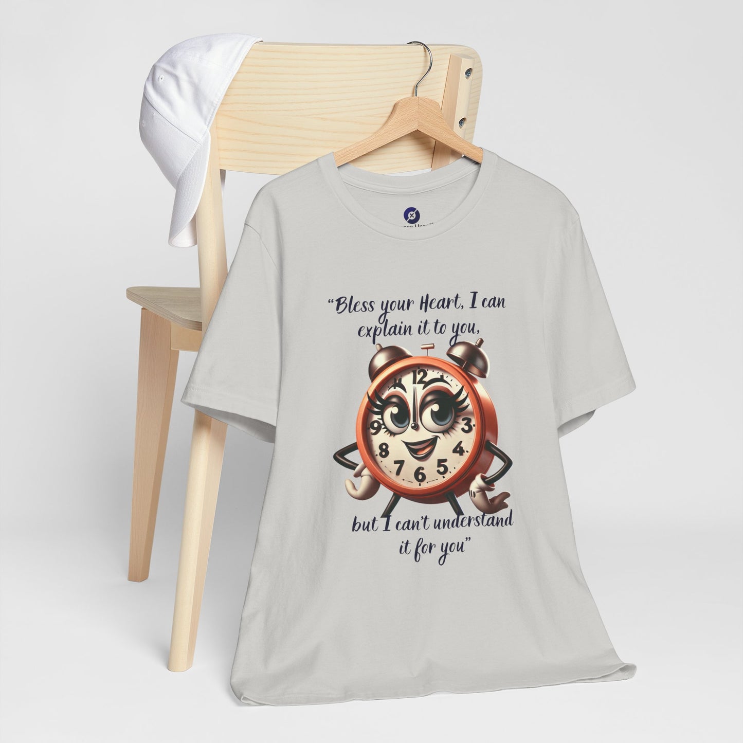 Quirky Clock Graphic Tee - "Bless Your Heart" Quote