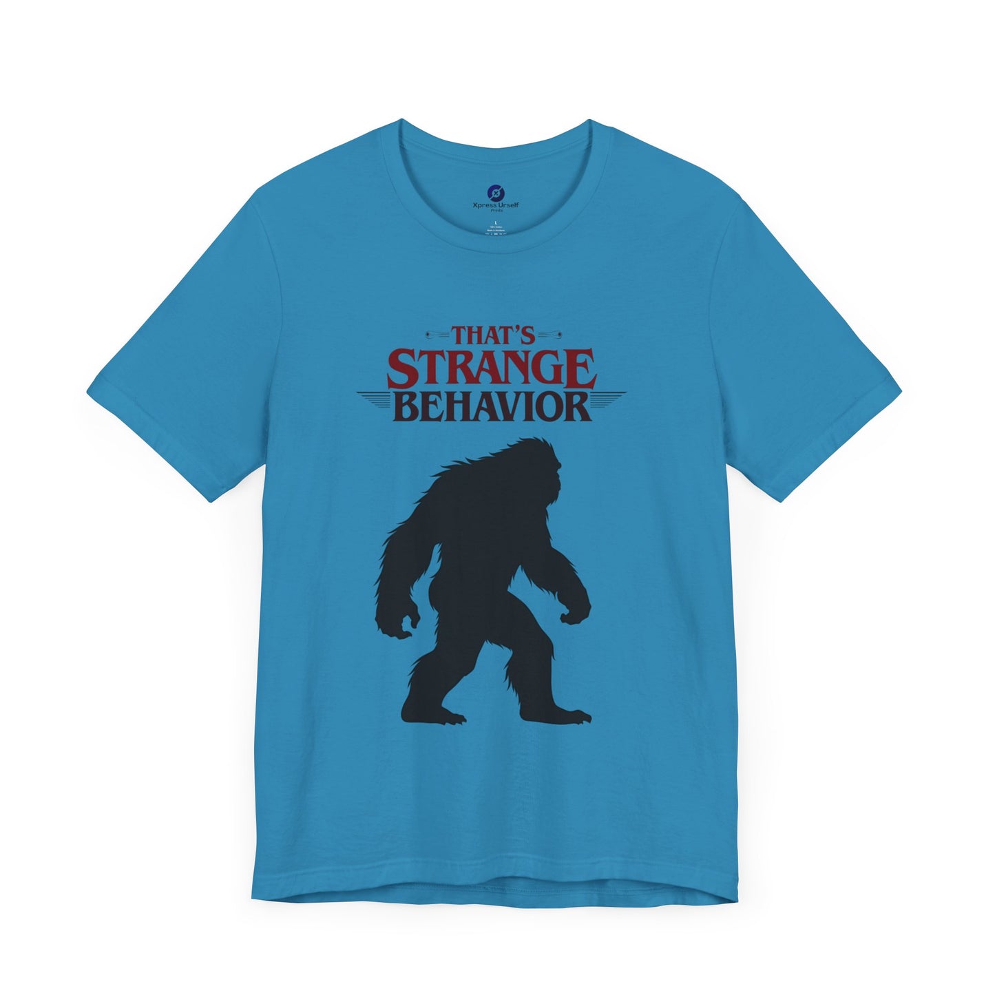 Funny Bigfoot Graphic Tee - That's Strange Behavior Shirt