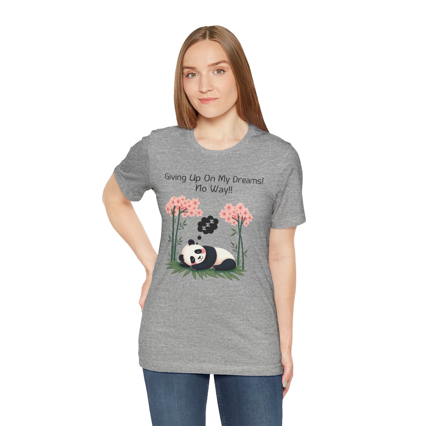 Panda Dreams Short Sleeve Tee - Inspirational Fun Graphic Tee