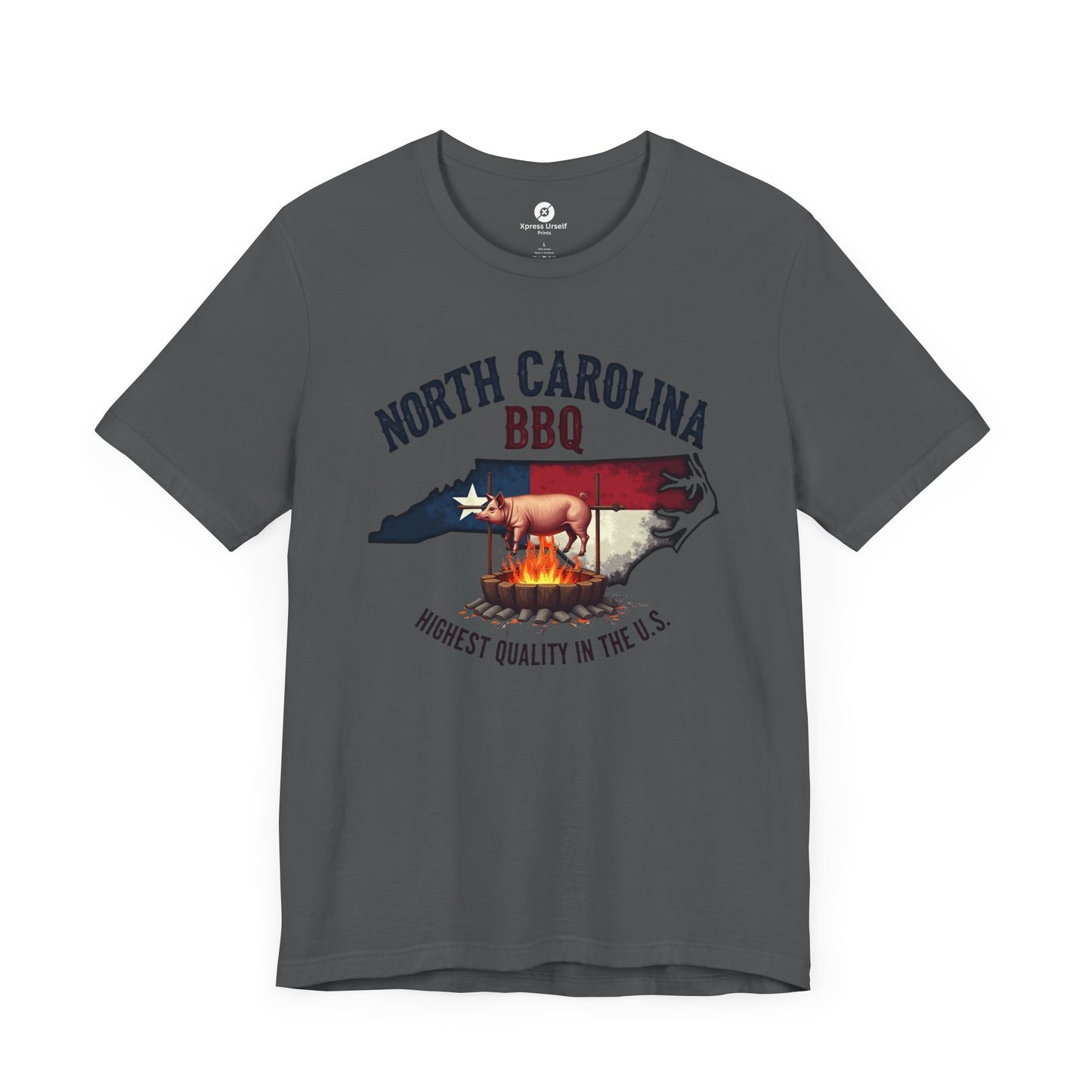 North Carolina BBQ Unisex Short Sleeve Tee - Perfect for BBQ Lovers
