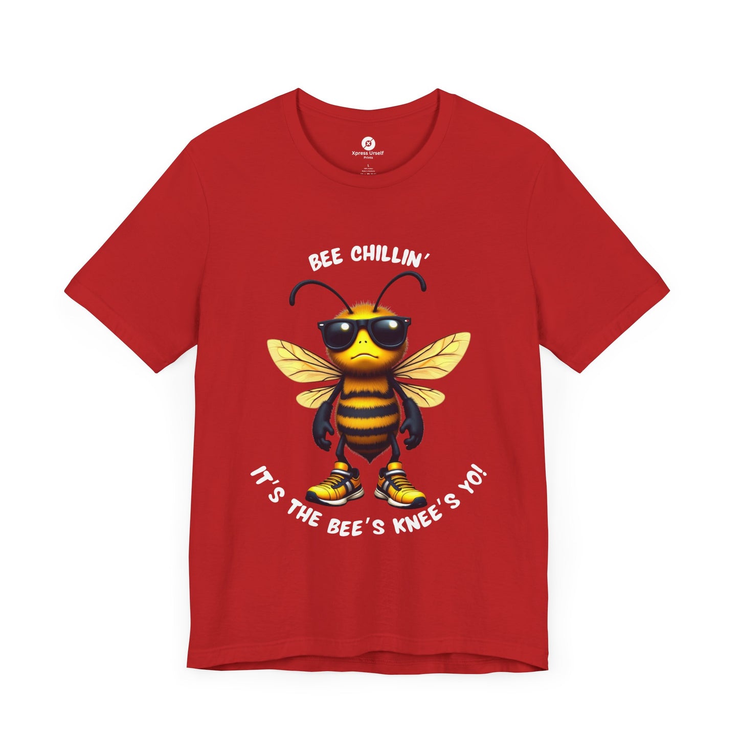 Bee Chillin' Unisex Tee - Fun Graphic Shirt for Summer, Gifts for Nature Lovers, Bee Themed Clothing, Casual Wear, Birthday Gift