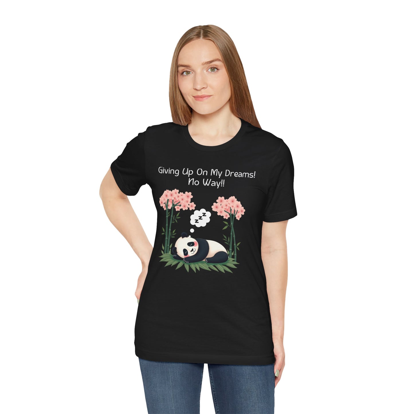 Panda Dreams Short Sleeve Tee - Inspirational Fun Graphic Tee