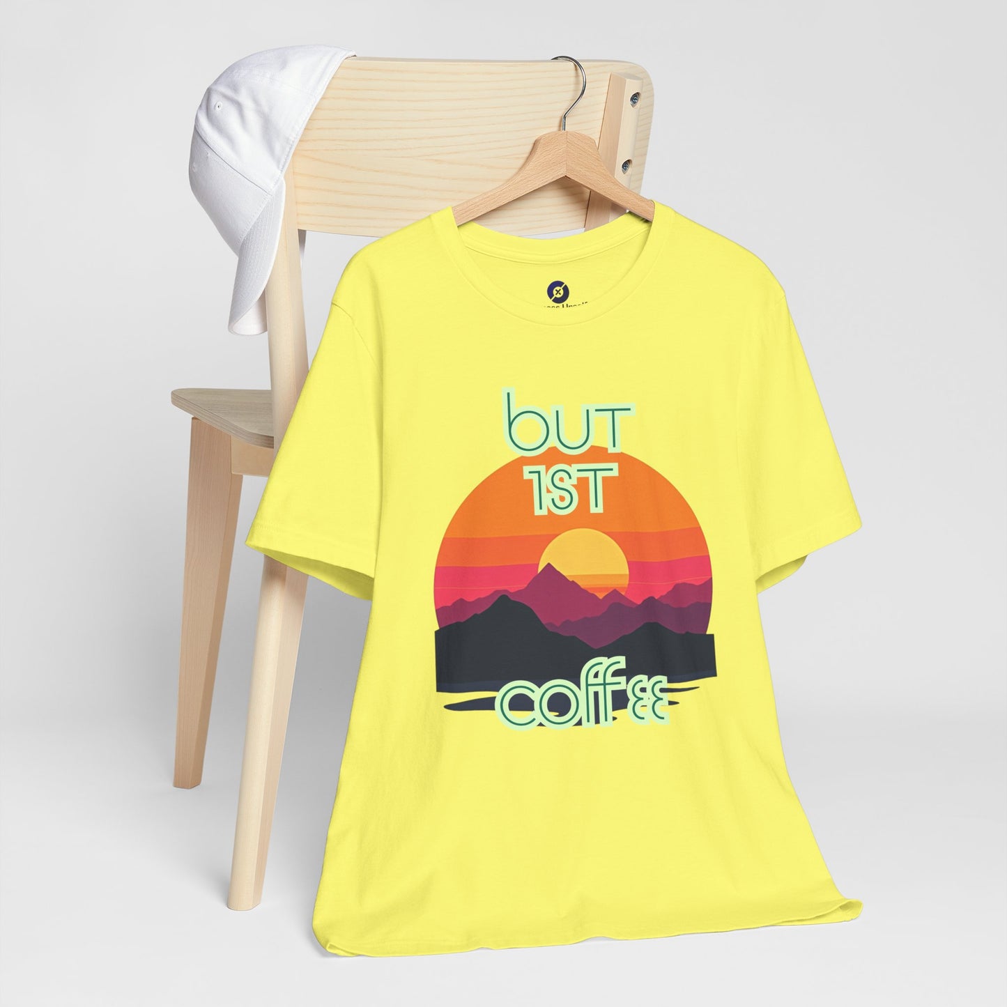 But First Coffee Unisex Jersey Tee - Fun Graphic Tee for Coffee Lovers